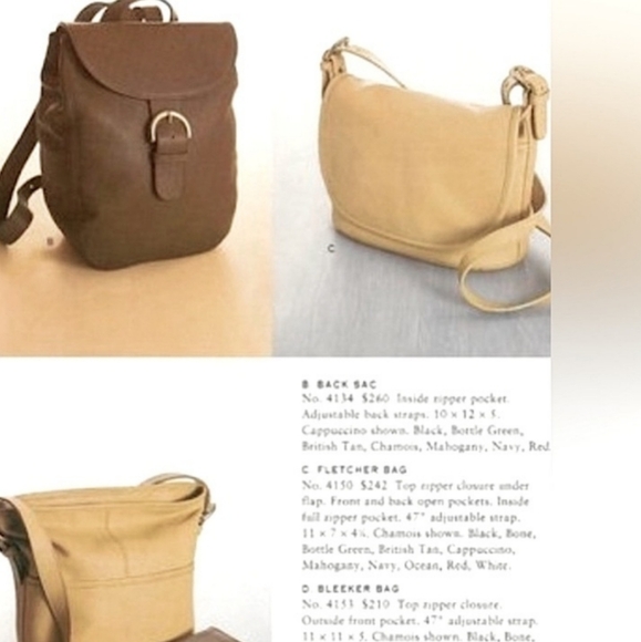 Gorgeous 90s Vintage Coach Fletcher Leather Crosssbody 4150 Off White - Picture 12 of 14